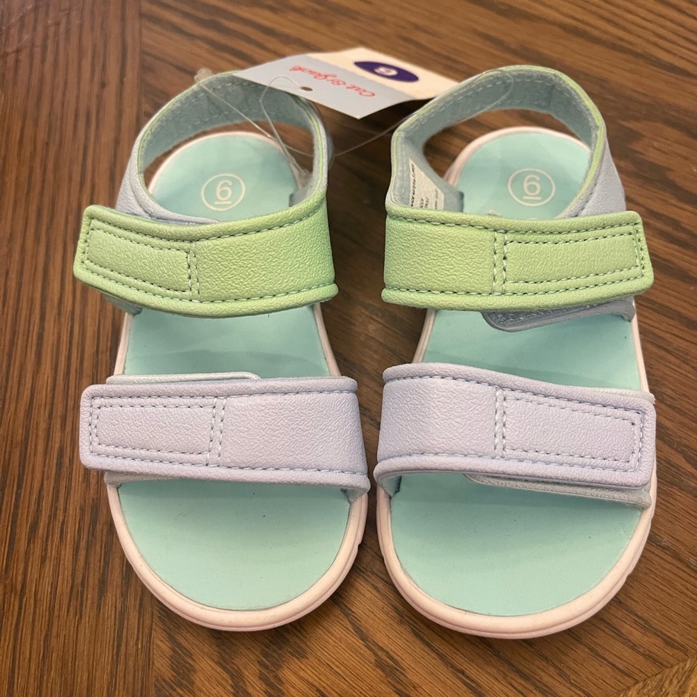 NWT Cat & Jack Girls Velcro Sandals